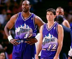 Karl Malone and John Stockton